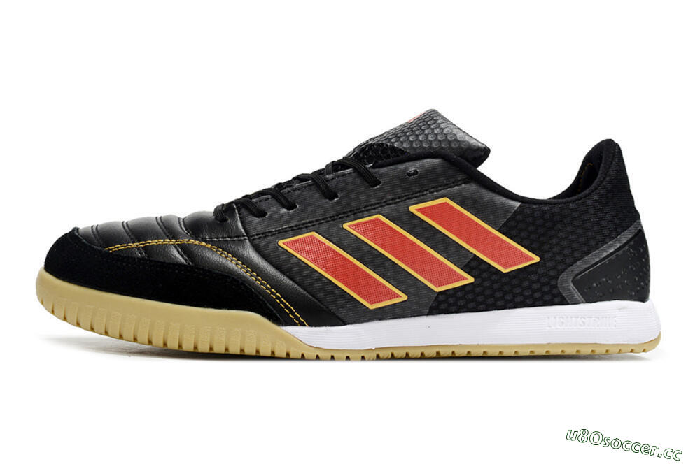 Men's Adidas Top Sala FG Indoor & Futsal Low-Tops Football Shoes - Black/Orange/Brown 0
