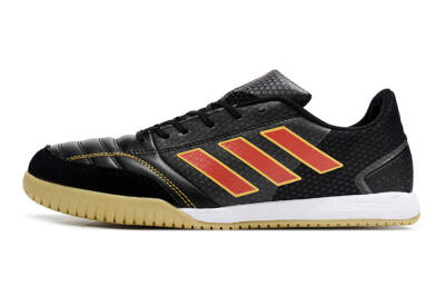 Men's Adidas Top Sala FG Indoor & Futsal Low-Tops Football Shoes - Black/Orange/Brown
