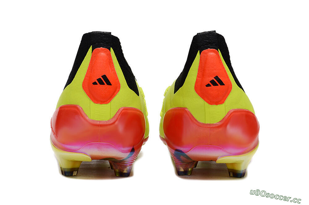 Unisex Adidas Predator Accuracy+ Laceless FG Firm Ground Low-Tops Football Boots - Yellow/Black/Grey 7