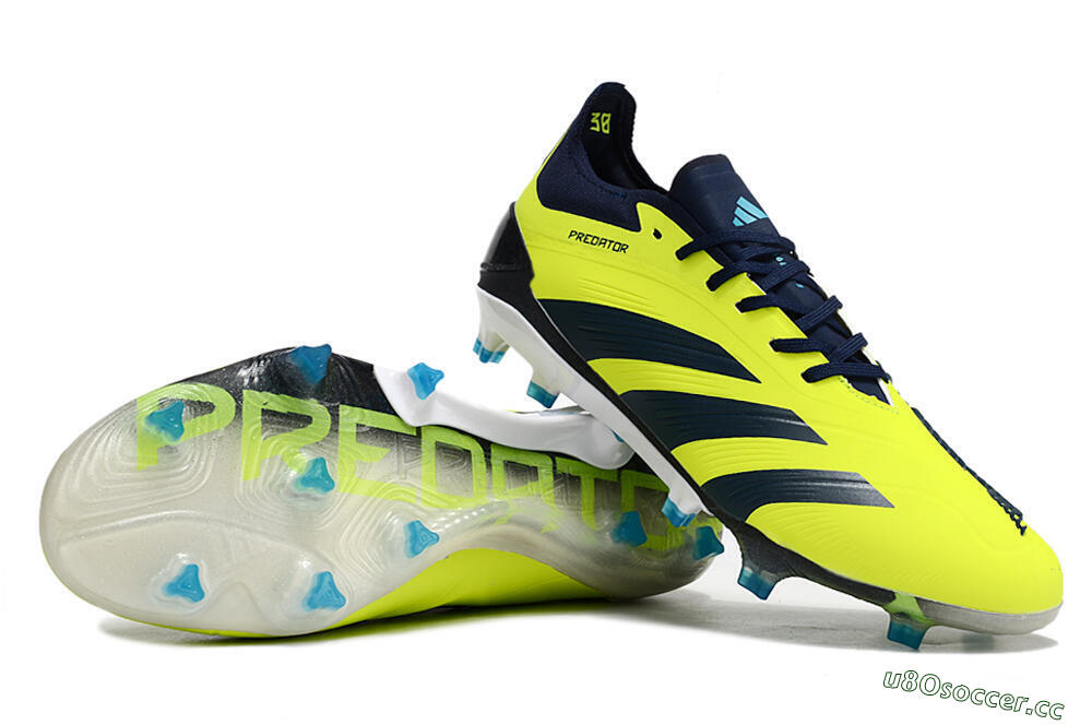 Men's Adidas Predator Accuracy Elite FG Firm Ground Low-Tops Football Boots - Yellow/Black 3