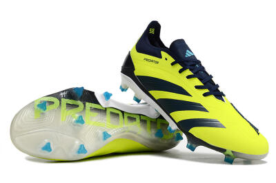 Men's Adidas Predator Accuracy Elite FG Firm Ground Low-Tops Football Boots - Yellow/Black