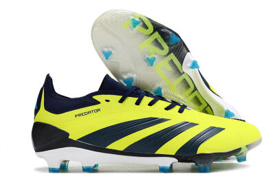 Men's Adidas Predator Accuracy Elite FG Firm Ground Low-Tops Football Boots - Yellow/Black