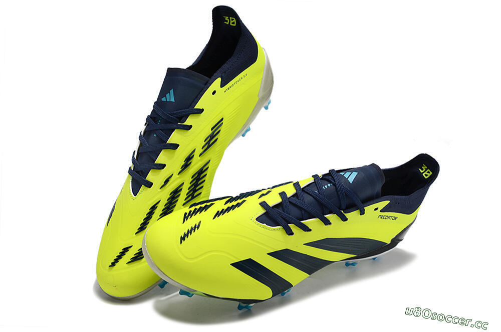 Men's Adidas Predator Accuracy Elite FG Firm Ground Low-Tops Football Boots - Yellow/Black 4