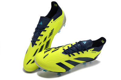 Men's Adidas Predator Accuracy Elite FG Firm Ground Low-Tops Football Boots - Yellow/Black