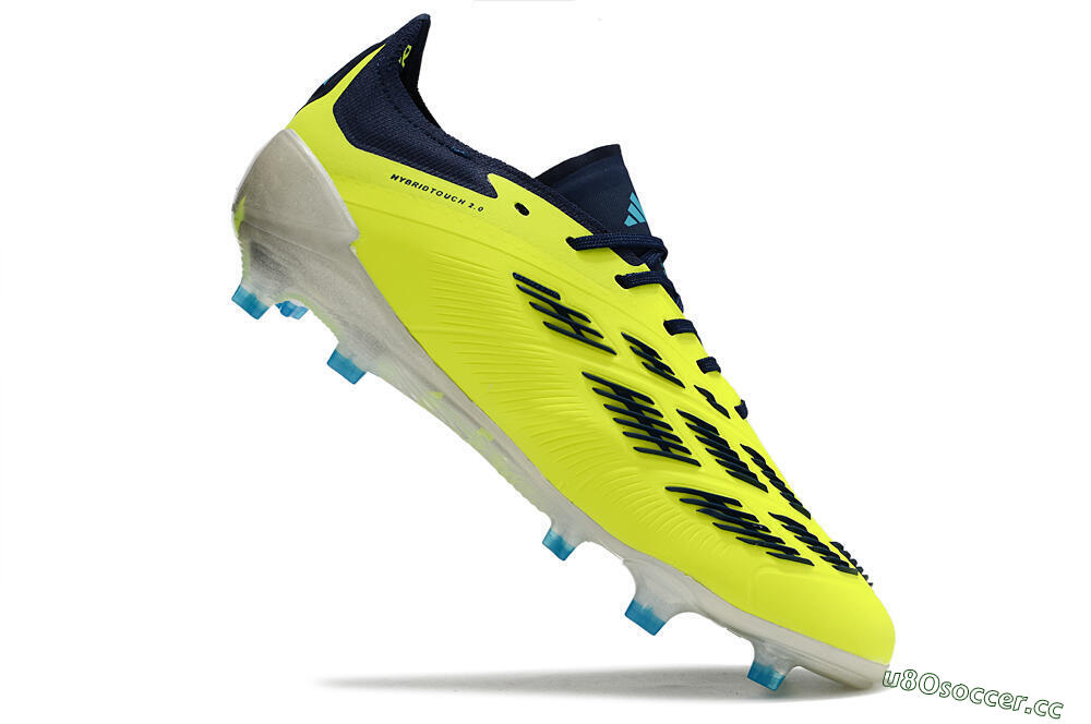 Men's Adidas Predator Accuracy Elite FG Firm Ground Low-Tops Football Boots - Yellow/Black 5