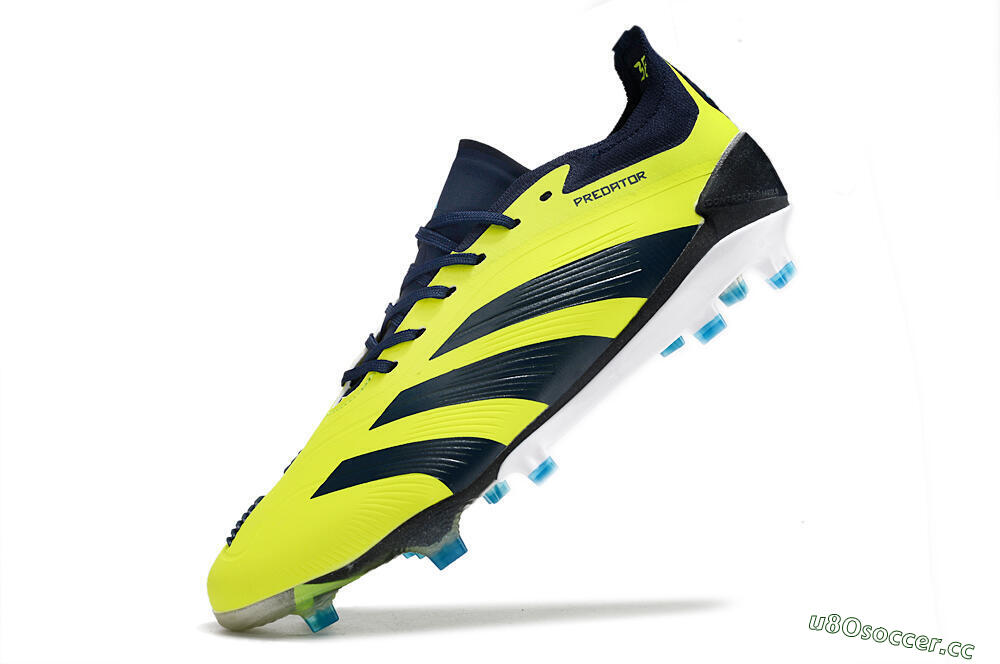 Men's Adidas Predator Accuracy Elite FG Firm Ground Low-Tops Football Boots - Yellow/Black 6