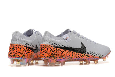 Men's Nike Tiempo Legend 10 Elite FG Firm Ground Low-Tops Football Boots - Grey/Orange/Black