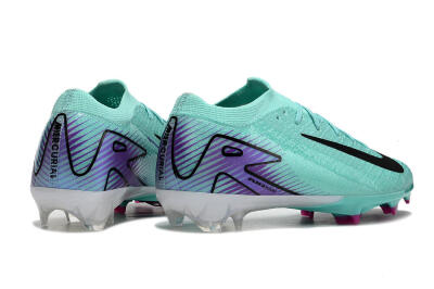 Men's Nike Air Zoom Mercurial Vapor 16 Elite FG Firm Ground Low-Tops Football Boots - Green/Purple/Black