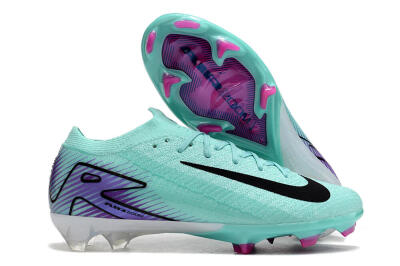 Men's Nike Air Zoom Mercurial Vapor 16 Elite FG Firm Ground Low-Tops Football Boots - Green/Purple/Black