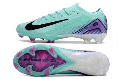 Men's Nike Air Zoom Mercurial Vapor 16 Elite FG Firm Ground Low-Tops Football Boots - Green/Purple/Black