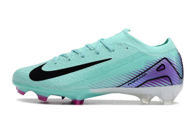 Men's Nike Air Zoom Mercurial Vapor 16 Elite FG Firm Ground Low-Tops Football Boots - Green/Purple/Black