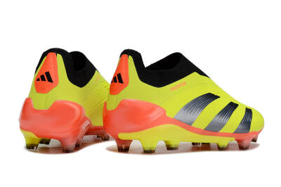 Men's Adidas Predator Accuracy+ FG Firm Ground Low-Tops Football Boots - Yellow/Black/Red