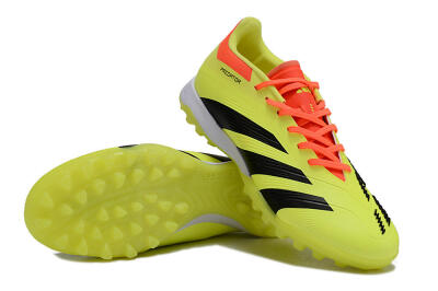 Men's Adidas Predator 24 Elite TF Artificial Turf Low-Tops Football Shoes - Yellow/Black/Red