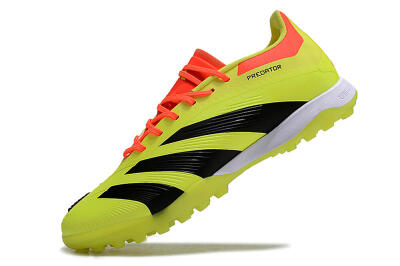 Men's Adidas Predator 24 Elite TF Artificial Turf Low-Tops Football Shoes - Yellow/Black/Red