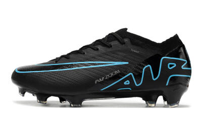 Men's Nike Air Zoom Mercurial Vapor 15 Elite FG Firm Ground Low-Tops Football Boots - Black/Jade/Blue