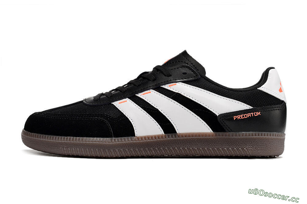 Men's Adidas Predator 24 League IC Indoor & Futsal Low-Tops Football Shoes - Black/White/Brown 0