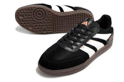 Men's Adidas Predator 24 League IC Indoor & Futsal Low-Tops Football Shoes - Black/White/Brown