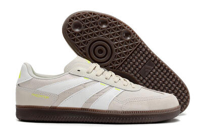 Men's Adidas Predator 24 League IC Indoor & Futsal Low-Tops Football Shoes - Grey/Yellow/Brown