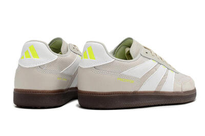 Men's Adidas Predator 24 League IC Indoor & Futsal Low-Tops Football Shoes - Grey/Yellow/Brown