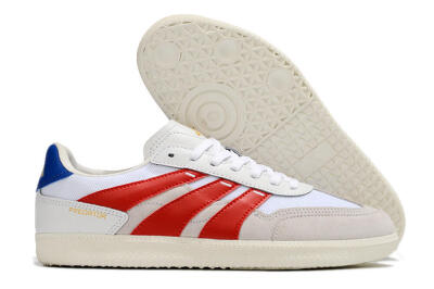 Men's Adidas Predator 24 League IC Indoor & Futsal Low-Tops Football Shoes - Grey/White/Red/Blue