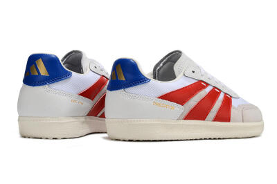 Men's Adidas Predator 24 League IC Indoor & Futsal Low-Tops Football Shoes - Grey/White/Red/Blue