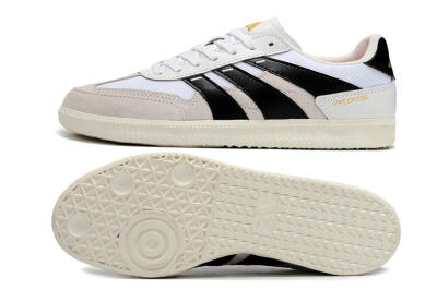 Men's Adidas Predator 24 League IC Indoor & Futsal Low-Tops Football Shoes - Grey/White/Black