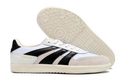 Men's Adidas Predator 24 League IC Indoor & Futsal Low-Tops Football Shoes - Grey/White/Black