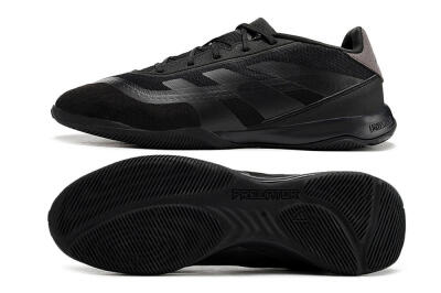 Men's Adidas Predator 24 Elite IC Indoor & Futsal Low-Tops Football Shoes - Black/Brown/Black