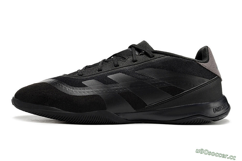 Men's Adidas Predator 24 Elite IC Indoor & Futsal Low-Tops Football Shoes - Black/Brown/Black 0