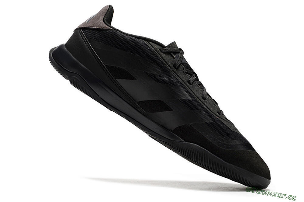 Men's Adidas Predator 24 Elite IC Indoor & Futsal Low-Tops Football Shoes - Black/Brown/Black 4