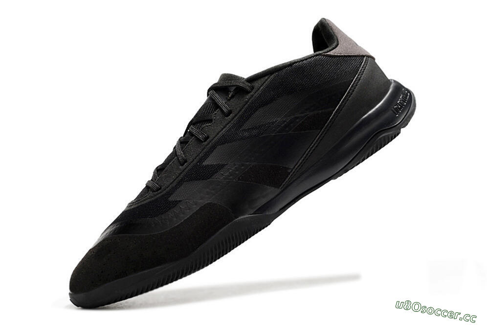 Men's Adidas Predator 24 Elite IC Indoor & Futsal Low-Tops Football Shoes - Black/Brown/Black 5