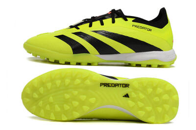 Men's Adidas Predator 24 Elite TF Artificial Turf Low-Tops Football Shoes - Yellow/Black/White