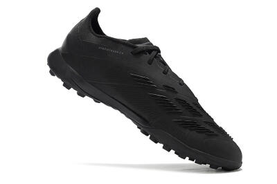 Men's Adidas Predator 24 Elite TF Artificial Turf Low-Tops Football Shoes - Black/Silver/Black
