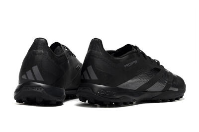 Men's Adidas Predator 24 Elite TF Artificial Turf Low-Tops Football Shoes - Black/Silver/Black