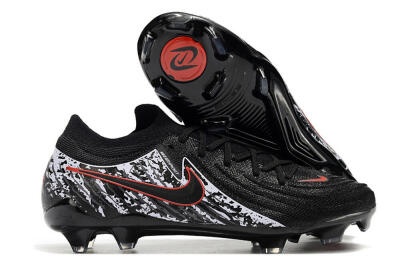 Men's Nike Phantom Luna Elite NU FG Firm Ground Low-Tops Football Boots - Black/Red/White
