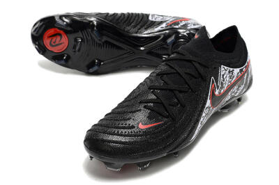 Men's Nike Phantom Luna Elite NU FG Firm Ground Low-Tops Football Boots - Black/Red/White
