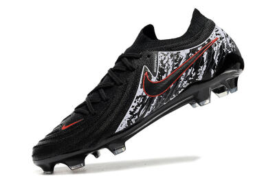 Men's Nike Phantom Luna Elite NU FG Firm Ground Low-Tops Football Boots - Black/Red/White