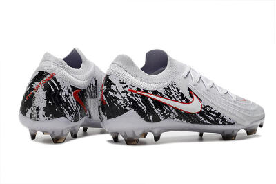 Men's Nike Phantom Luna Elite NU FG Firm Ground Low-Tops Football Boots - White/Red/Black