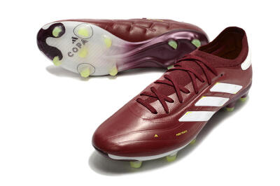 Men's Adidas Copa Pure 2+ FG Firm Ground Low-Tops Football Boots - Red/White/Yellow
