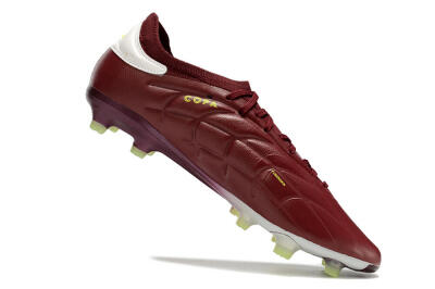 Men's Adidas Copa Pure 2+ FG Firm Ground Low-Tops Football Boots - Red/White/Yellow