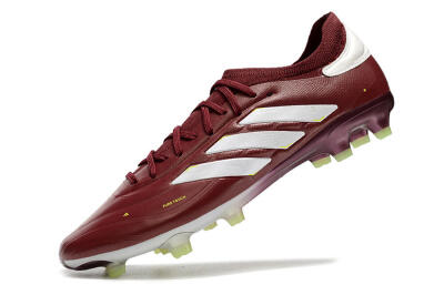 Men's Adidas Copa Pure 2+ FG Firm Ground Low-Tops Football Boots - Red/White/Yellow