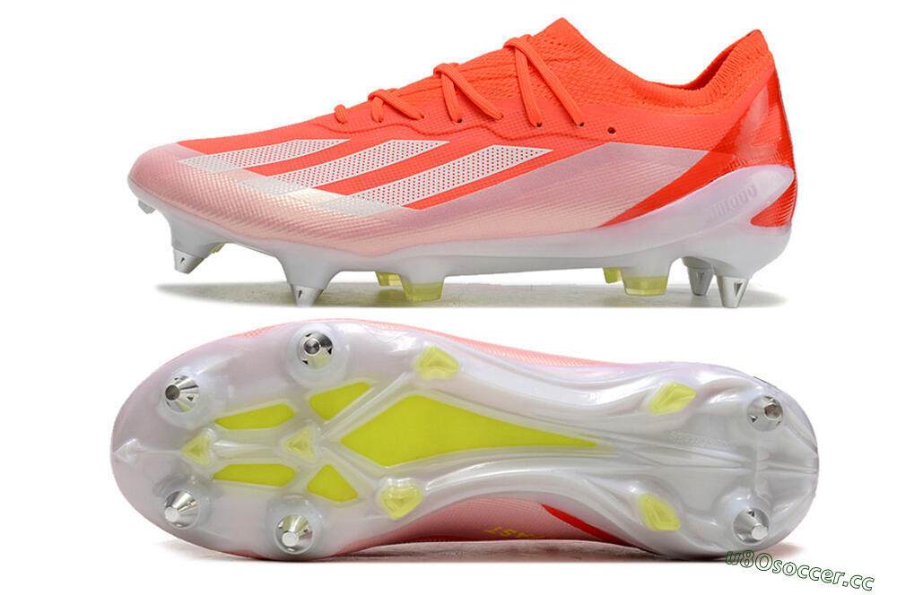 Men's Adidas X Crazyfast.1 SG Soft Ground Low-Tops Football Boots - Red/White/Yellow 1