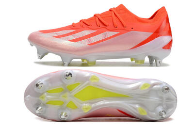 Men's Adidas X Crazyfast.1 SG Soft Ground Low-Tops Football Boots - Red/White/Yellow