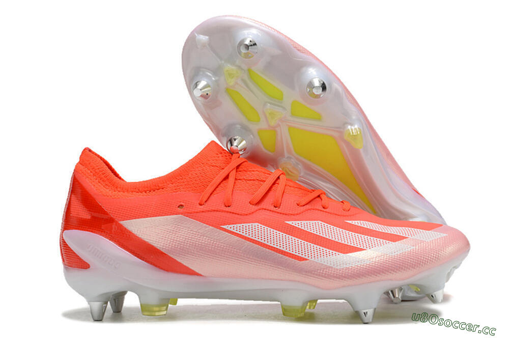 Men's Adidas X Crazyfast.1 SG Soft Ground Low-Tops Football Boots - Red/White/Yellow 2