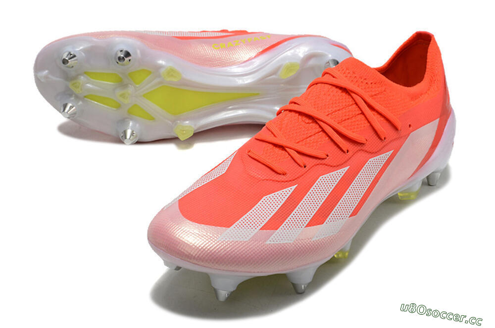 Men's Adidas X Crazyfast.1 SG Soft Ground Low-Tops Football Boots - Red/White/Yellow 3