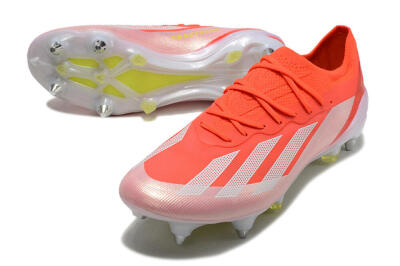 Men's Adidas X Crazyfast.1 SG Soft Ground Low-Tops Football Boots - Red/White/Yellow
