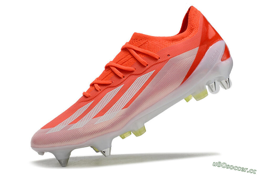 Men's Adidas X Crazyfast.1 SG Soft Ground Low-Tops Football Boots - Red/White/Yellow 5