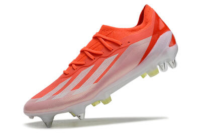Men's Adidas X Crazyfast.1 SG Soft Ground Low-Tops Football Boots - Red/White/Yellow