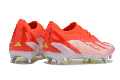 Men's Adidas X Crazyfast.1 SG Soft Ground Low-Tops Football Boots - Red/White/Yellow
