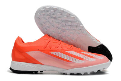 Men's Adidas X Crazyfast.1 TF Artificial Turf Low-Tops Football Shoes - Red/White/Black